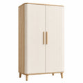 Armoire en bois et MDF finition blanche chêne 180 x 80 x 50 cm